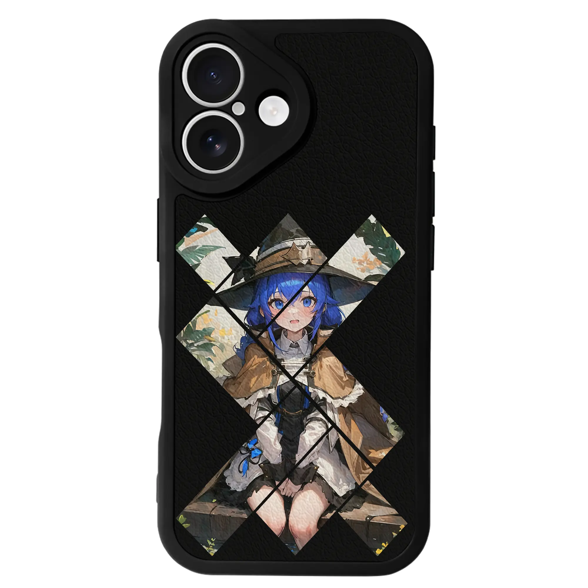 無職転生 グッズ,ロキシー・ミグルディア - IPhone 16シリーズ対応 ・ シリコンスマホケース ・ レザー調 ・ 高精度フィット ・ 耐衝撃 ・ ワイヤレス充電対応 ・ 精密カット